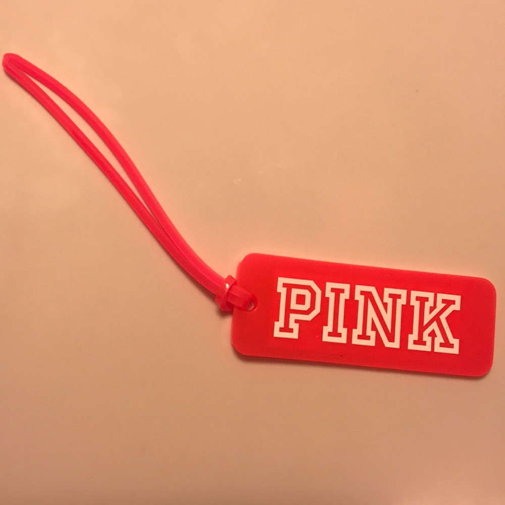 PINK luggage tag